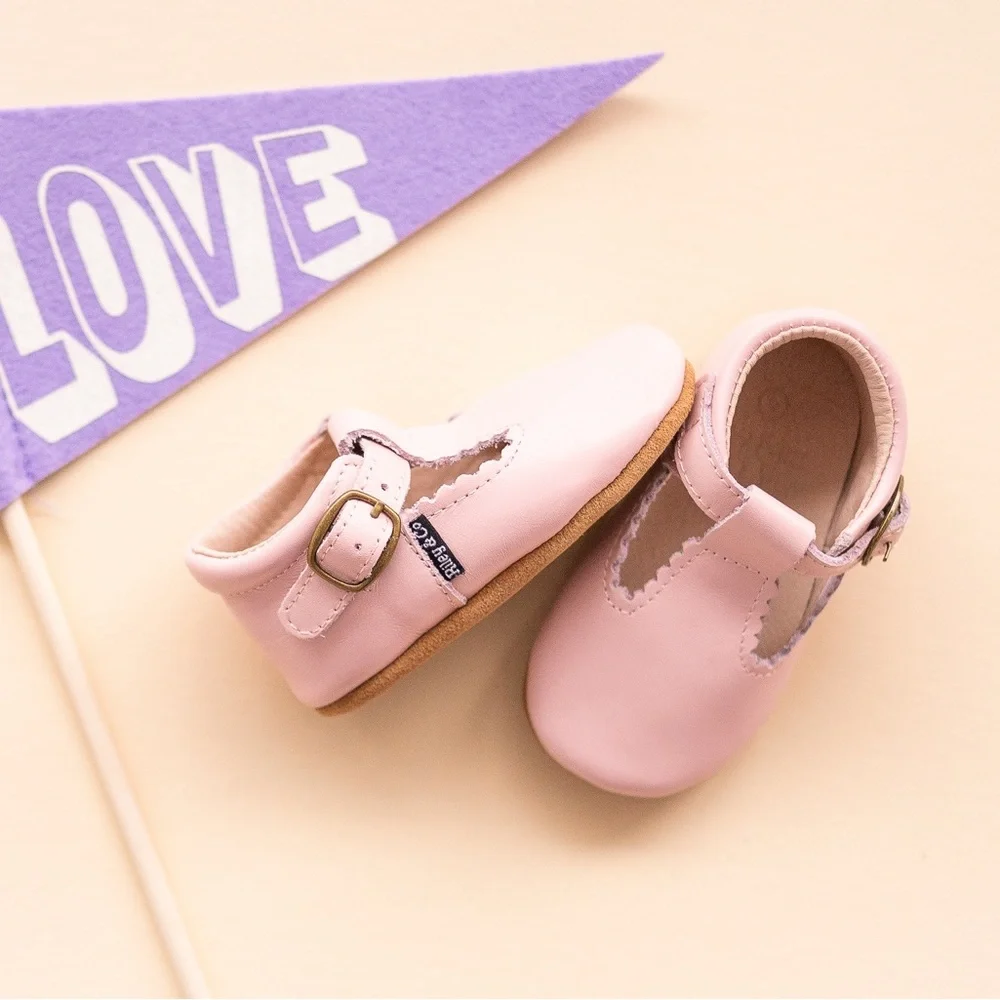 Riley T-Straps - Scalloped - Sweet Pink - Picture 4 of 15